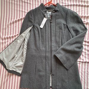 White House Black Market Charcoal Trench Coat